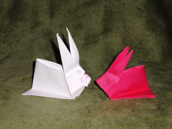 Origami nyuszi