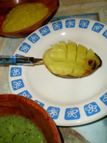 babgul: grillezett mangó