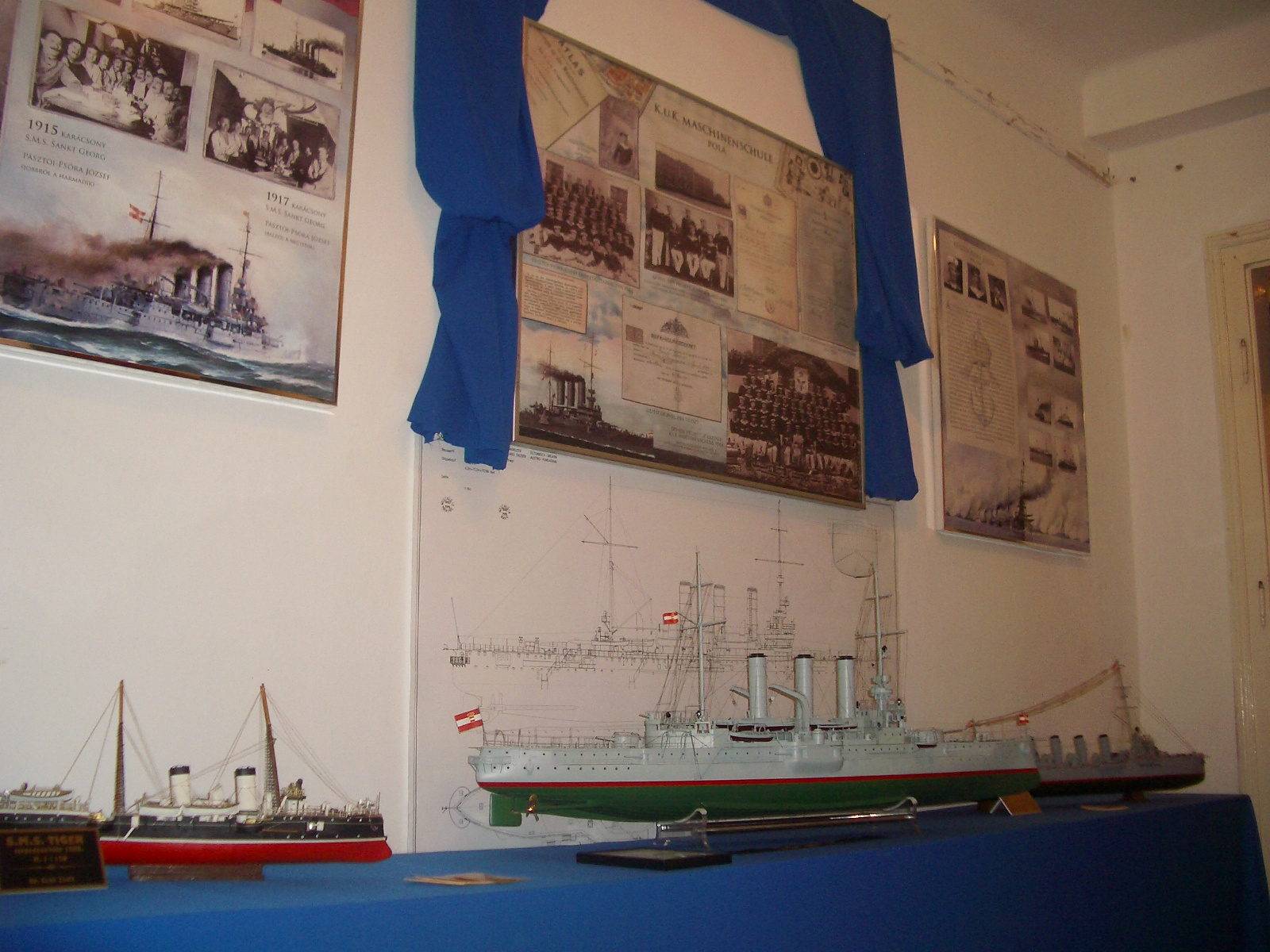 KuK hadihajók modelljei