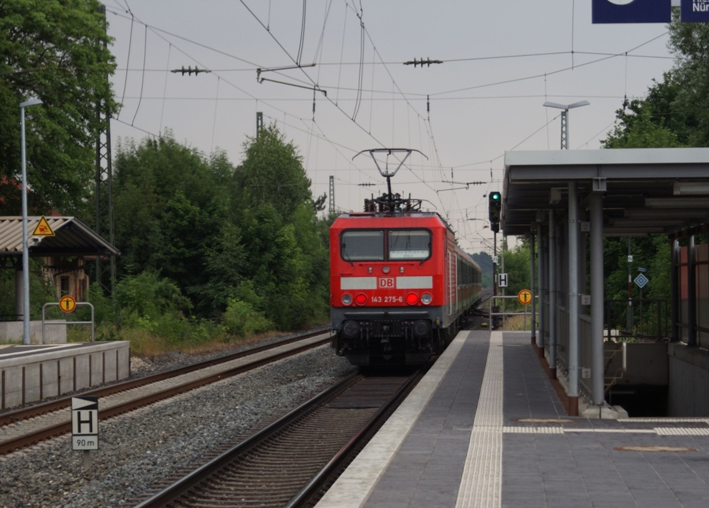 Regionális vasút Bamberg - Nürnberg. Strullendorf megálló