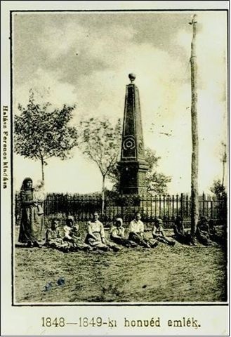 Kishegyes - 48-as emlékmû 2. világháború után lerombolták