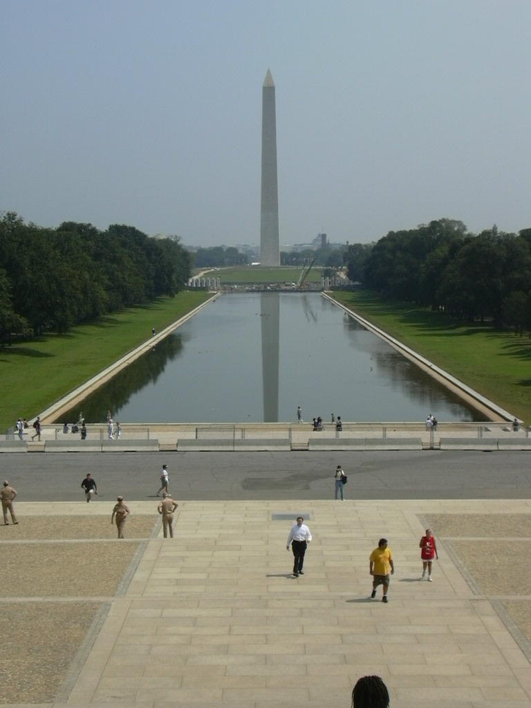 168 Reflecting Pool & Washington Monument kelet felé nézve