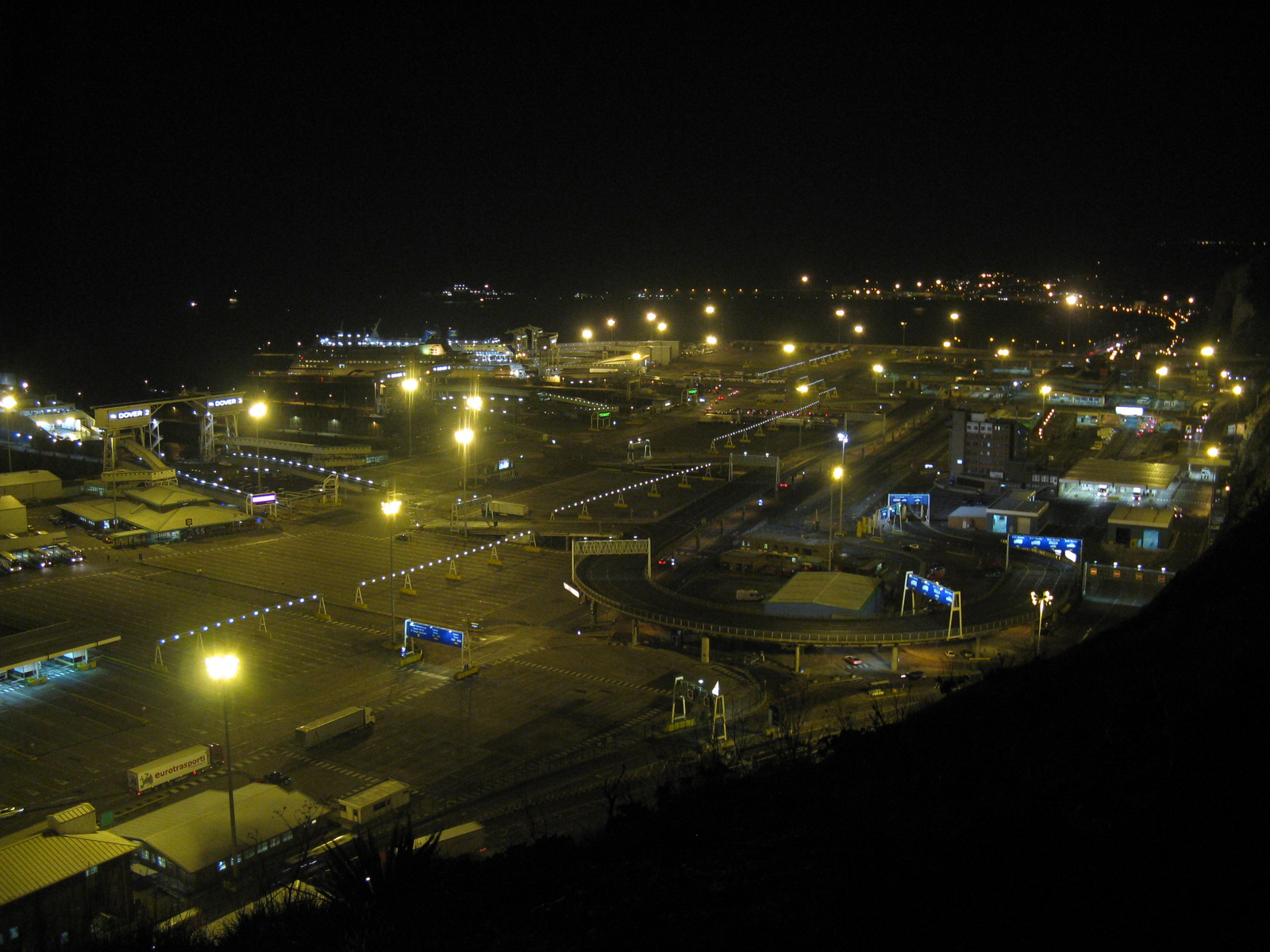 Ferry from above