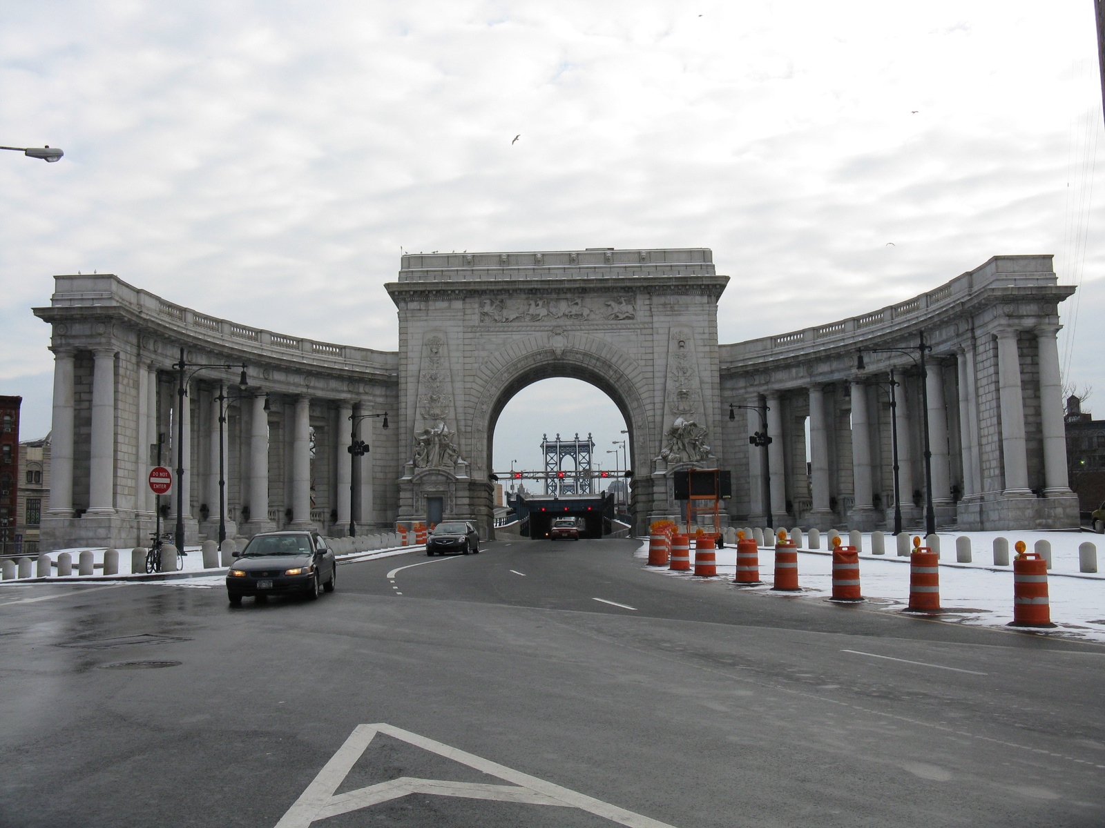 Entrance for the bridge