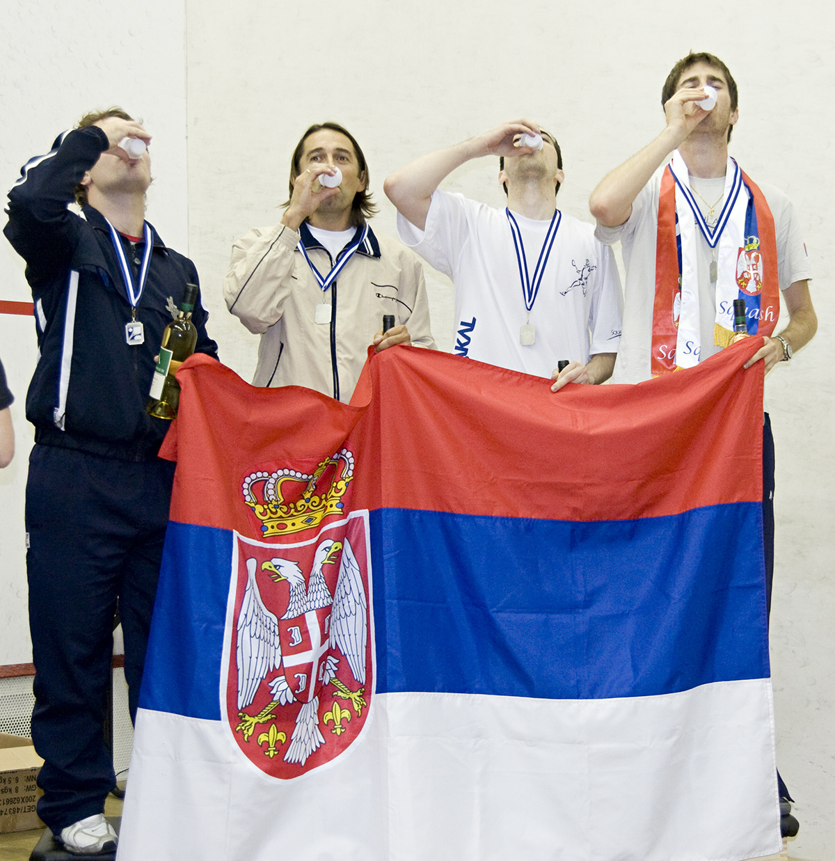 serbia podium