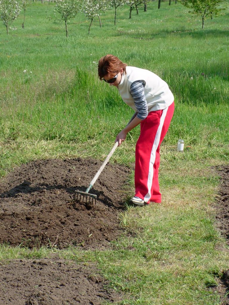 Bernadett kertészkedik :-)