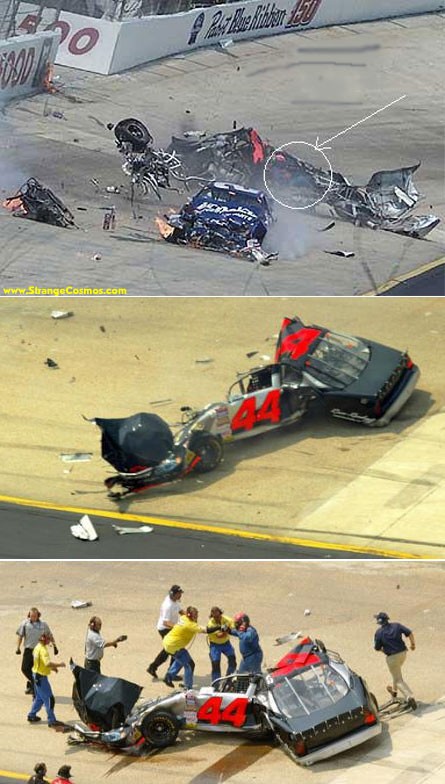 NASCAR ACCIDENT - CAR CUT IN HALF!