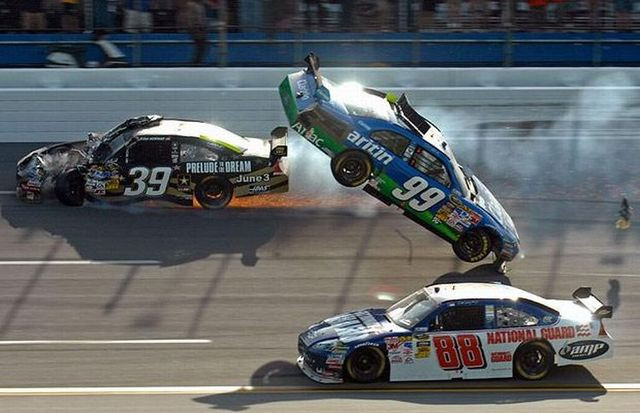 nascar unbelievable crash 09