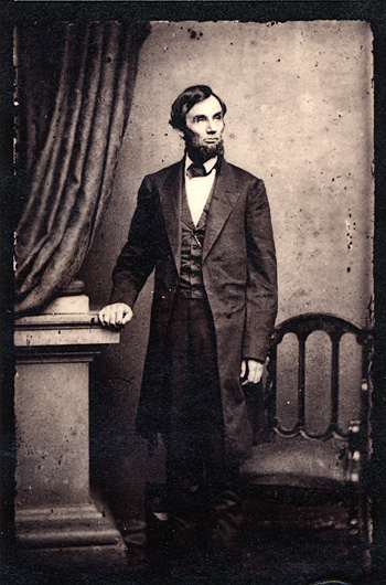 Abraham Lincoln standing portrait 1863