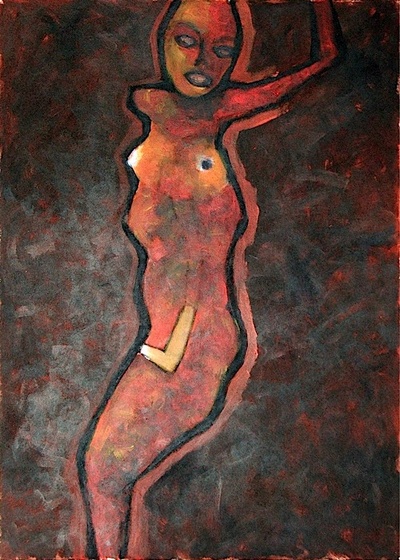 MADONNA 26.akril,karton70x50cm,2008