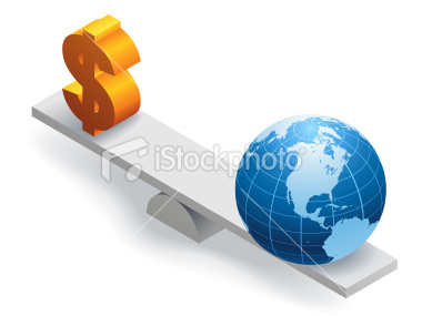 istockphoto 14792001-dollars-balance-the-world