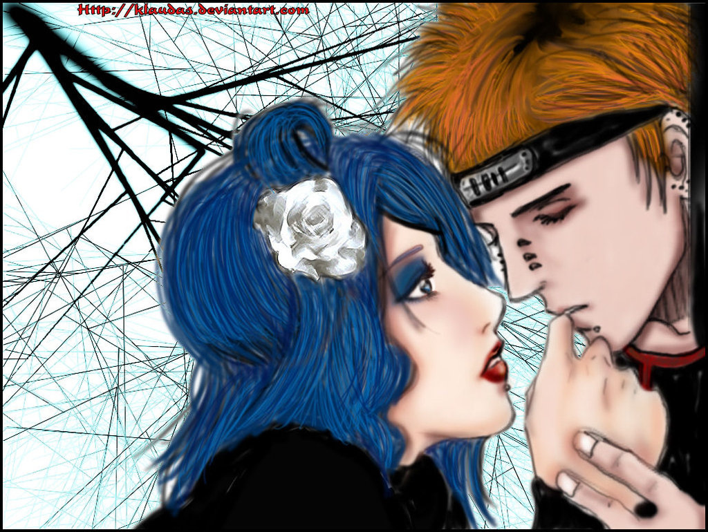 Pain and Konan by Klaudas