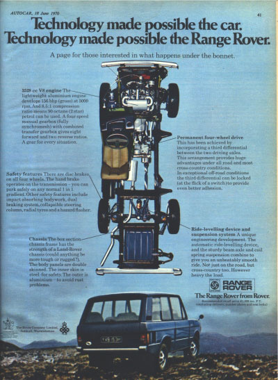 Range Rover Classic Advertisement page 2