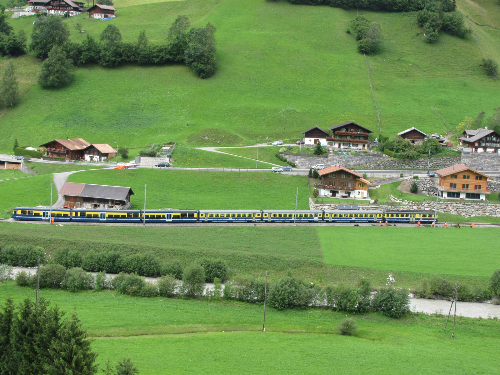 Svájc, Jungfrau Region, az Interlaken-Grindelwald vasút, SzG3