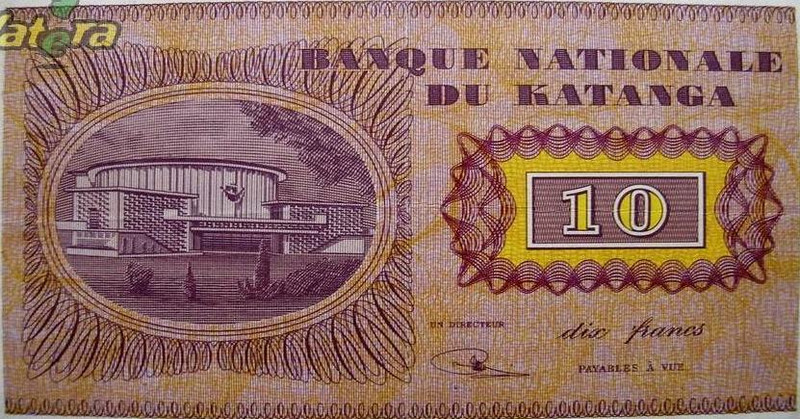 Katanga 10 Francs H