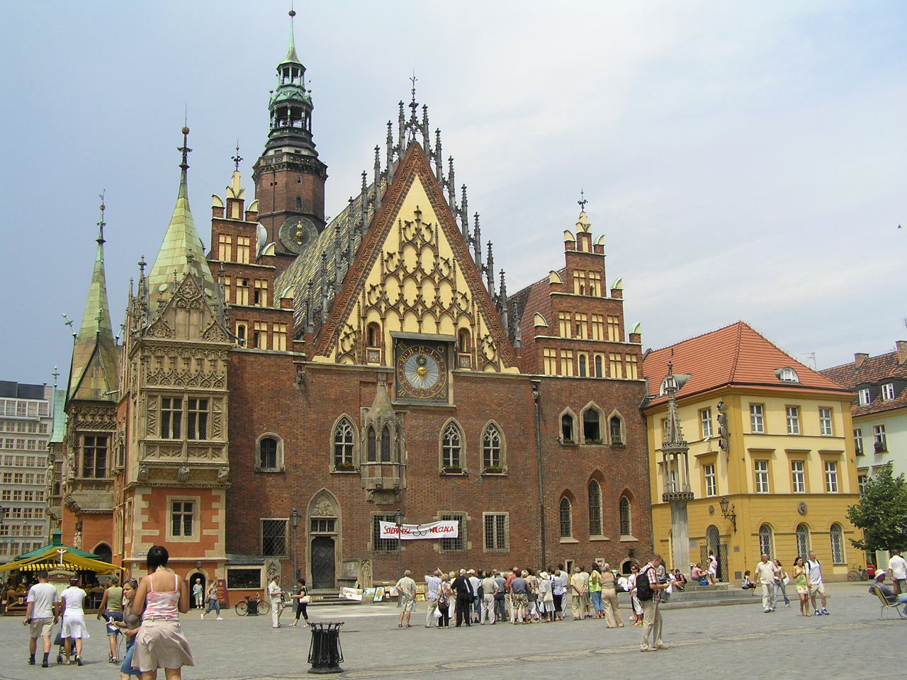 1260 Wroclaw Városház főhomlokzata