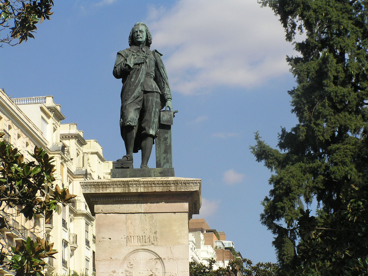 0843 Madrid Prado Murillo szobor