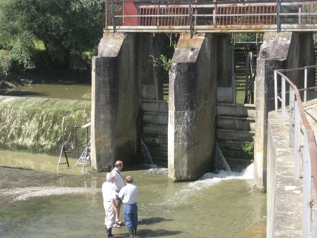 2008-07-11 Állapotfelmérés a szentgotthárdi duzzasztógátnál