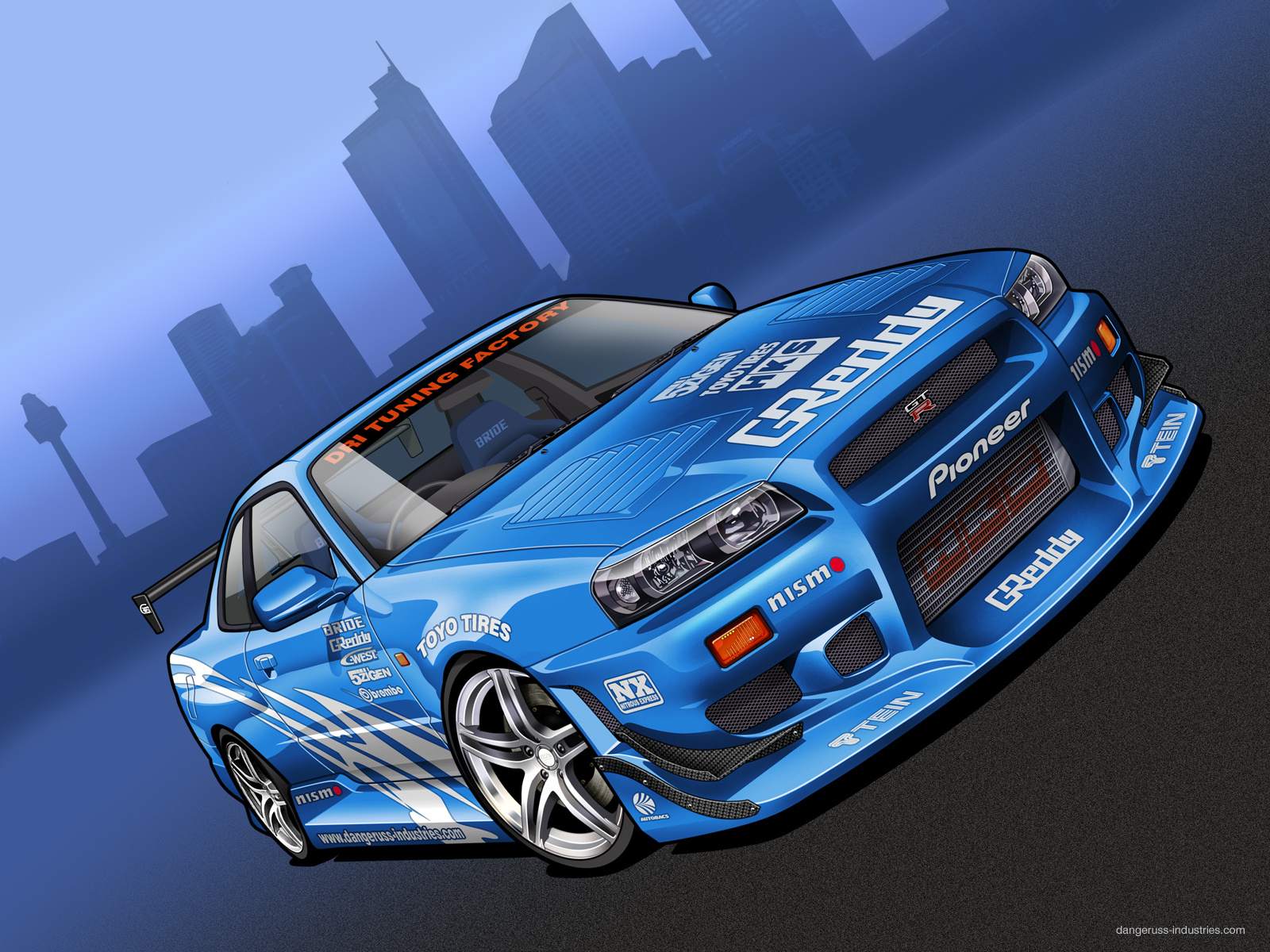 C West Skyline   Vector by dangeruss