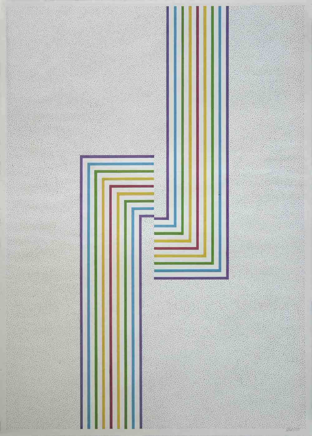 004 - Albert Zsuzsa - Variációk öt színre, 1977. 70x50cm - Karto