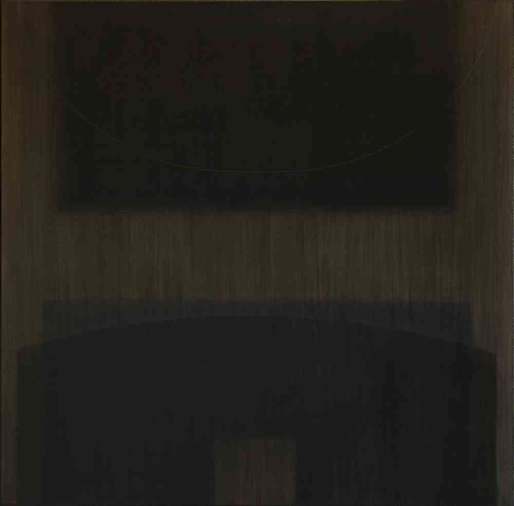415 - Ottó László - Festmény (128), 2002. 80x80cm - Olaj-akril-v