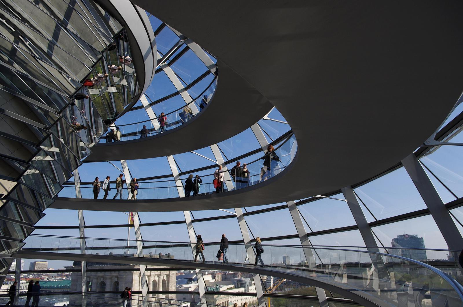 A Reichstag kupolájában