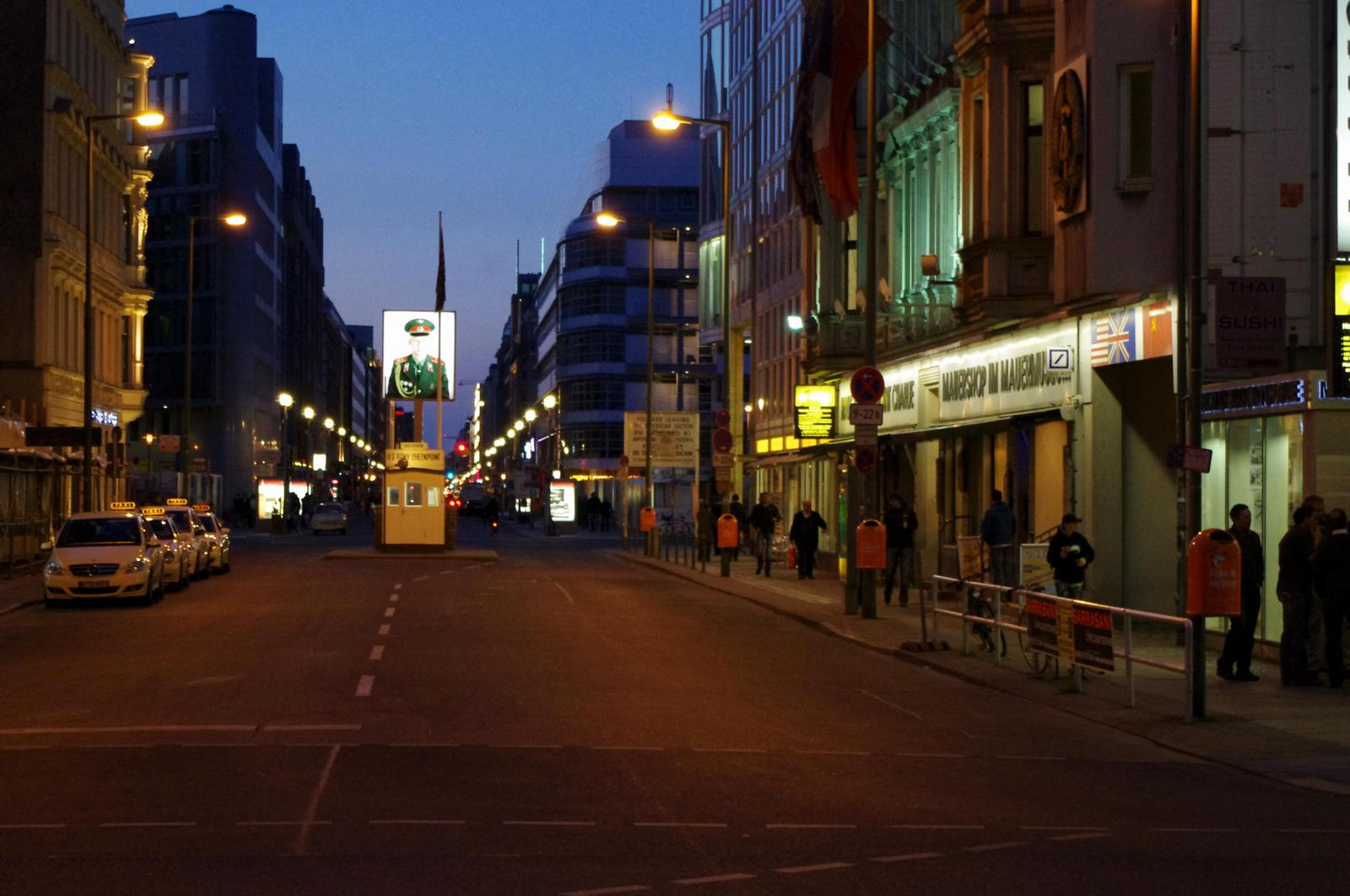 Checkpoint Charlie by night