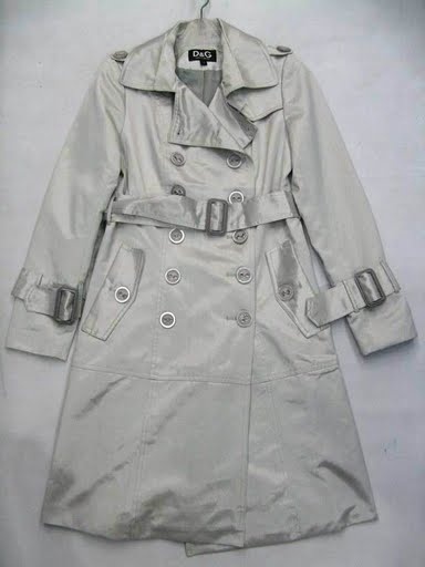 90808B-23 D&G GREY POLYESTER DUSTCOAT SIZE 2 4 6 PRICE USD 46[1]