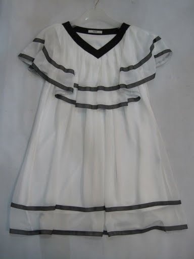 90720A-10 PRADA WHITE SILK DRESS SIZE 2 4 6 PRICE USD 39[2]