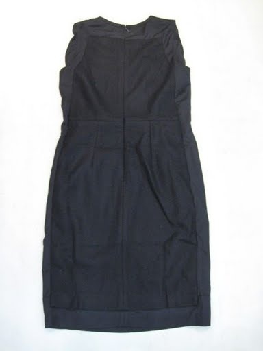 90730B-13 CK BLUE WOOL COTTON DRESS SIZE 2 4 6(BACK) PRICE USD 4