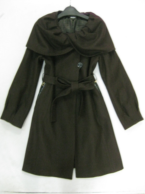 90925A-16A DKNY COFFEE WOOL JACKET SIZE  2 4 6 PRICE USD54