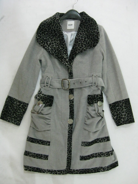 90923A-39 MOSCHINO GREY VELVET MATERIAL JACKET SIZE 2 4 6 PRICE 