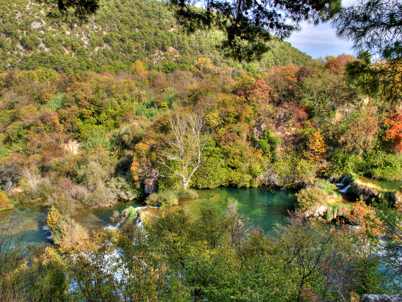 Vízesés a Krka folyón