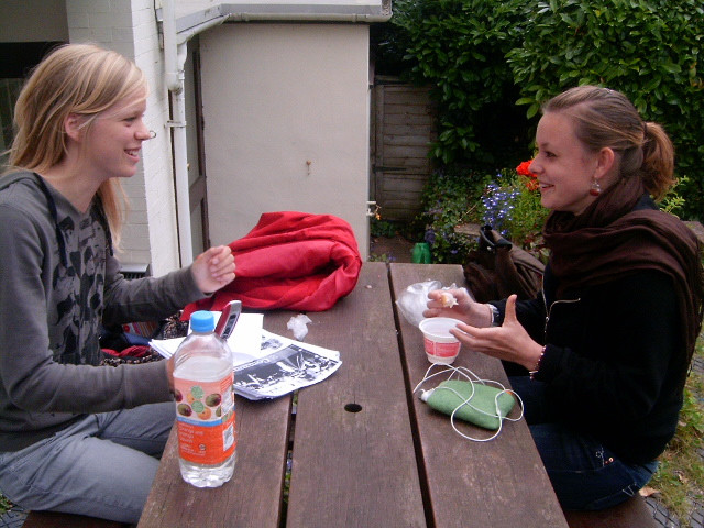 lunch with Marit and Anja (switzerland)