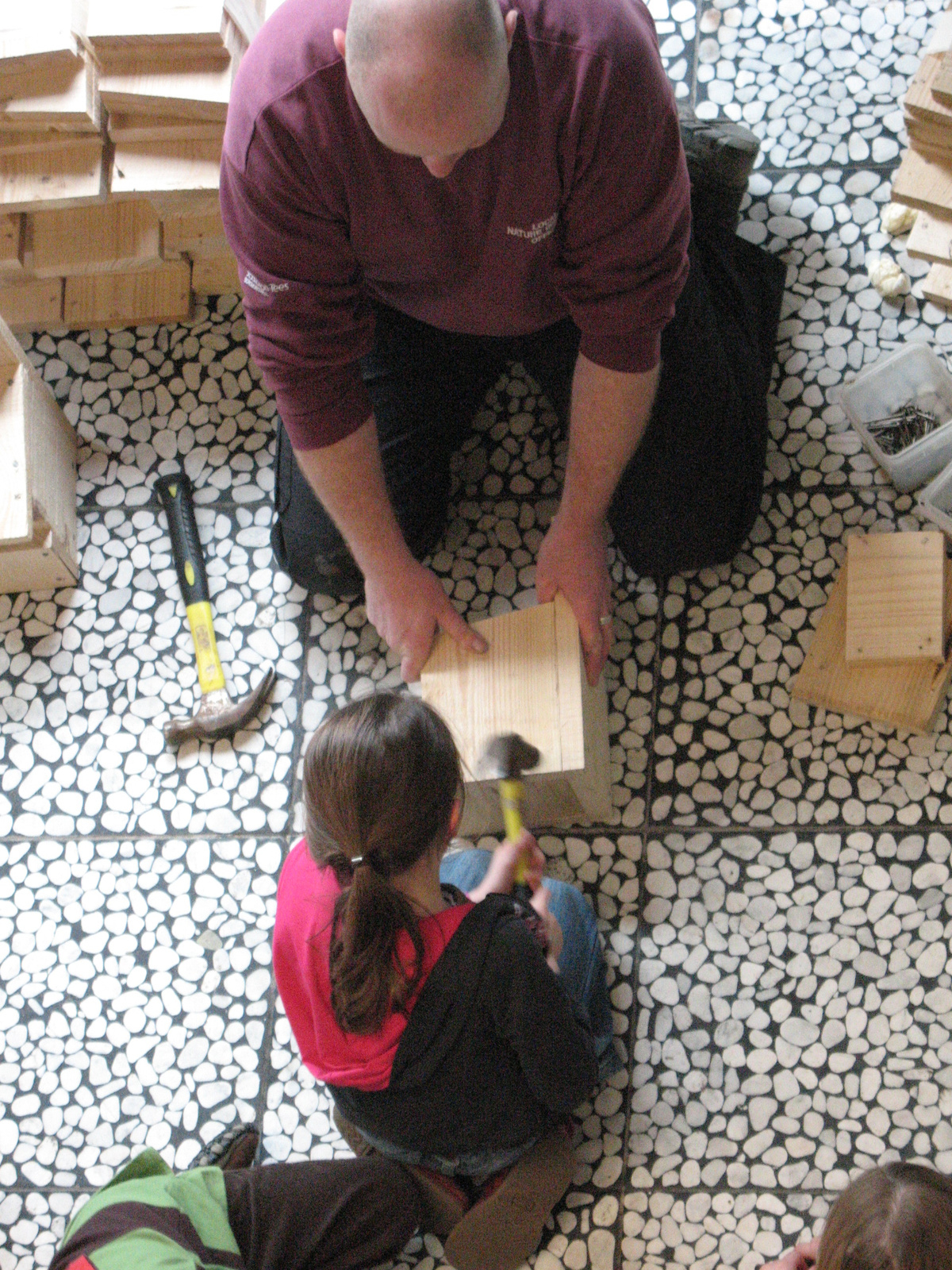 Making a bird feeder