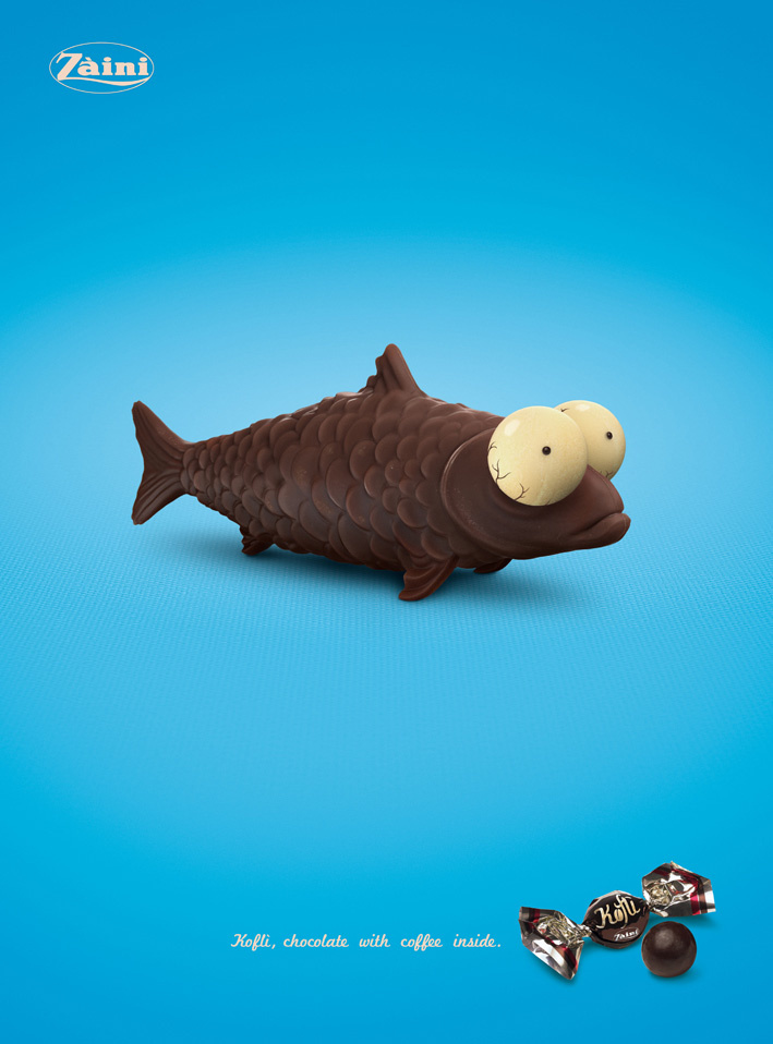 chocolate with coffee fish