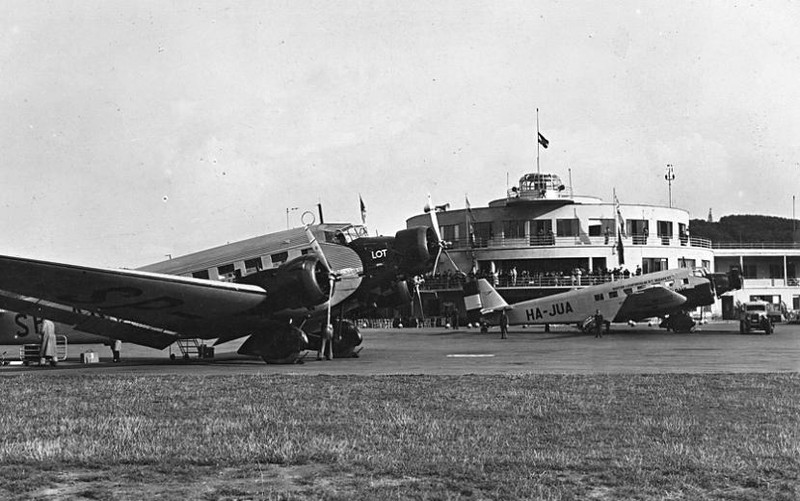 MALÉRT Ju 52 és LOT Ju 52 Budaörs 1939 körül