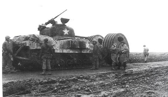 M4 Sherman with mine roller (USA)