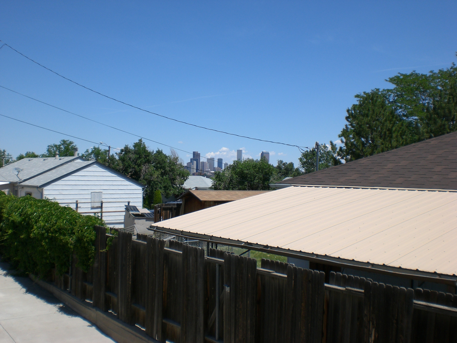 Denver downtown in the distance