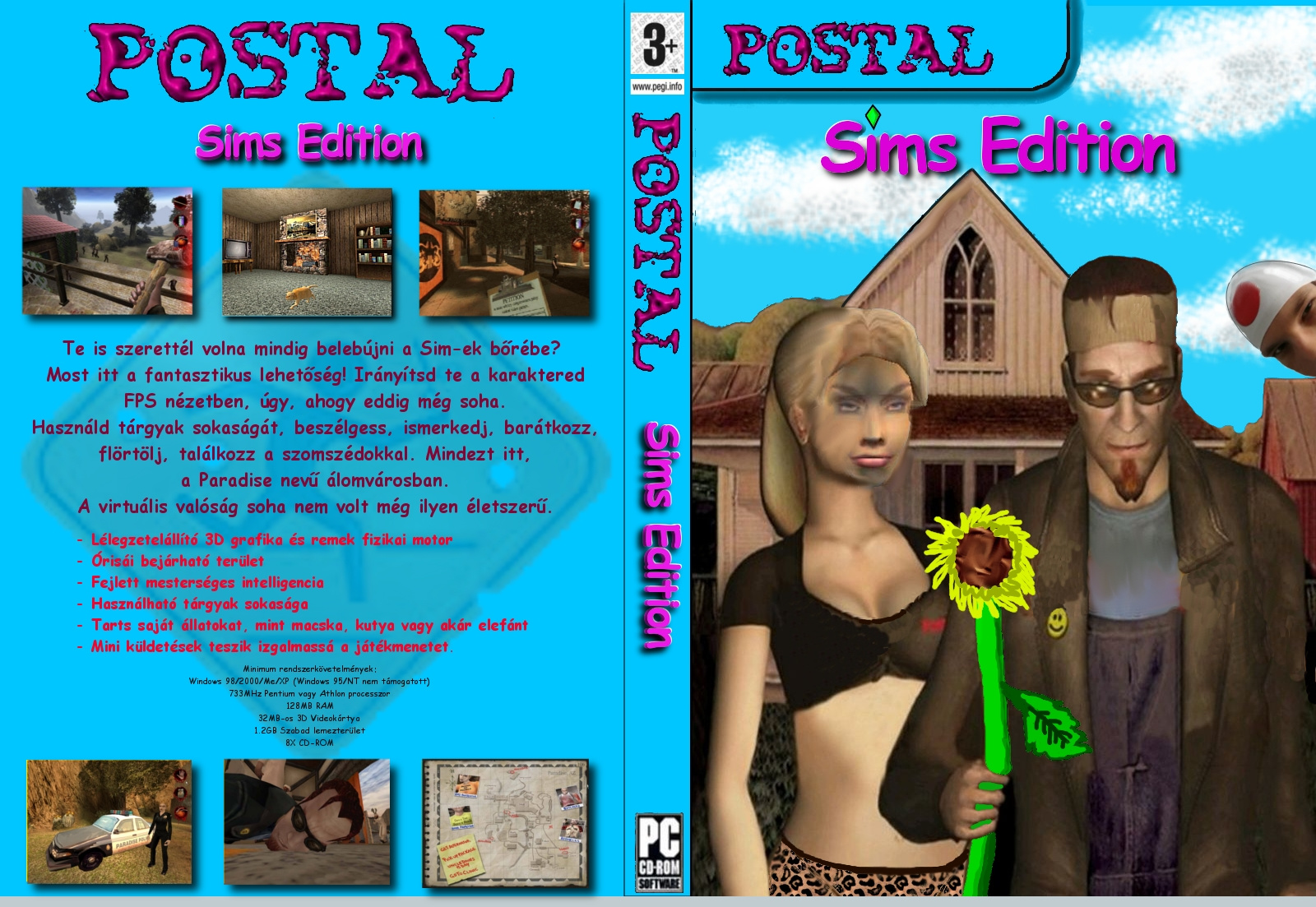 Postal Sims cover Mariai Dávid