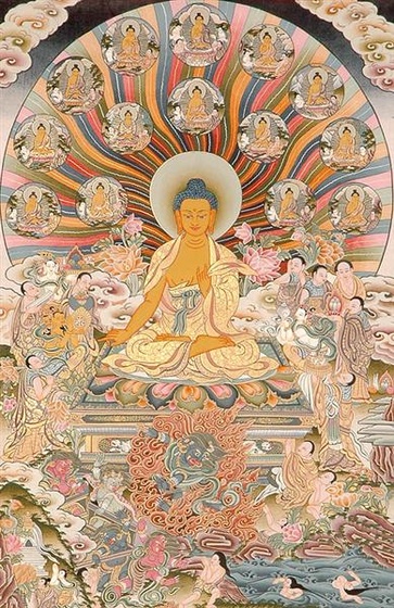 thirtyfive buddhas of confession with shakyamuni tq11 (Medium)