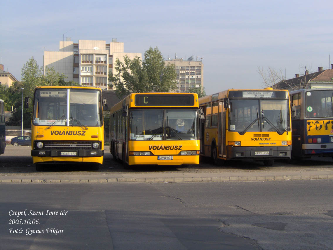 Ikarus 280-GAS-177+Neoplan-JVW-973+Ikarus 435-FCL-756