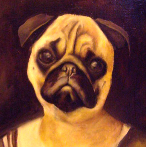 Pug painting (Jana Paleckova)